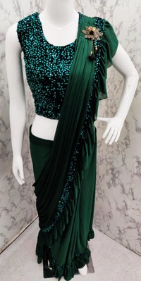  Ruffel Saree 